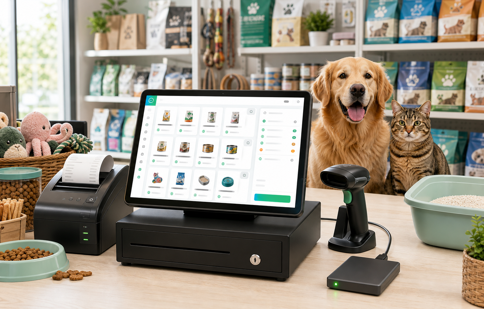 VelyPOS Pet ระบบ POS ออฟไลน์สำหรับร้านอาหารสัตว์